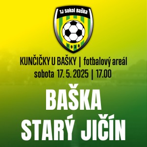 Domácí fotbalové utkání - Baška vs. Starý Jičín