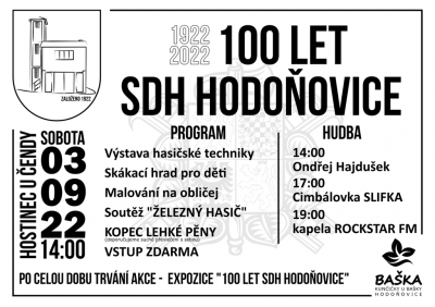 Oslavy 100. výročí založení SDH Hodoňovice
