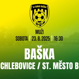 Domácí fotbalové utkání - Baška vs. Chlebovice/St. Město B
