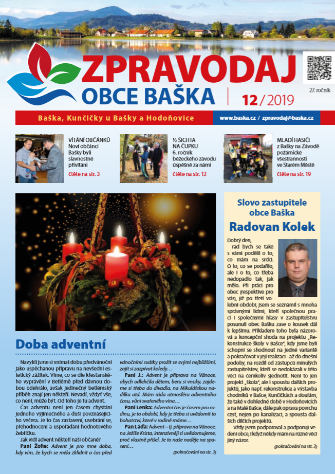 Zpravodaj obce Baška - prosinec 2019