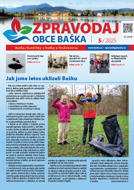 Zpravodaj obce Baška - květen 2025