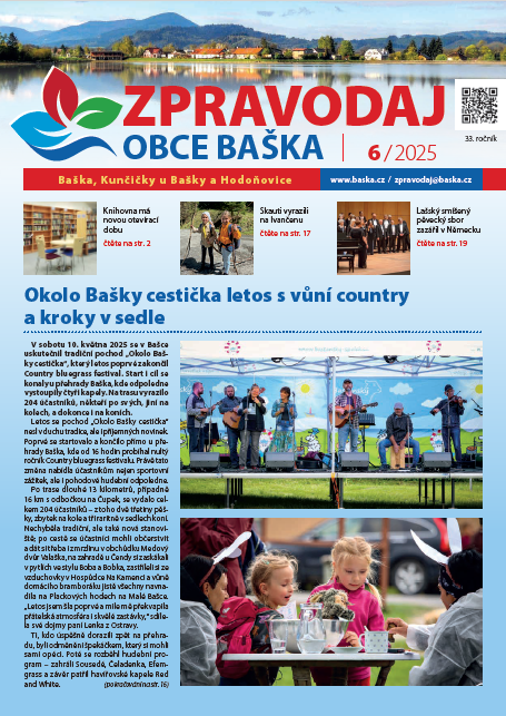 Zpravodaj obce Baška - červen 2025